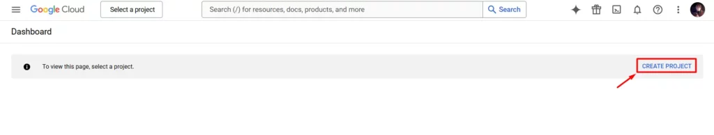 Create-project-google-console