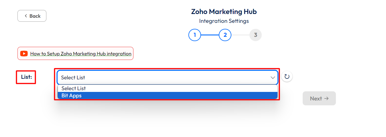 Zoho Marketing Automation Integration With Bit Form
