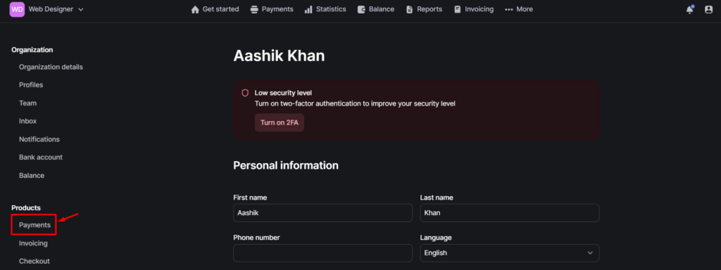 Setup mollie payment integration - payments