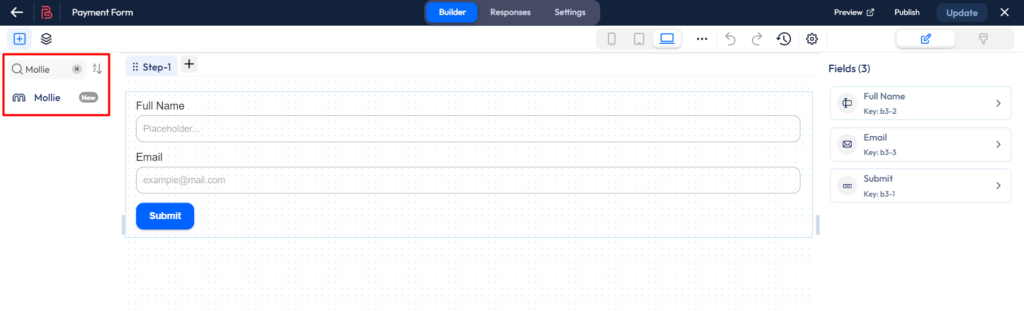 Setup mollie payment integration - search for mollie