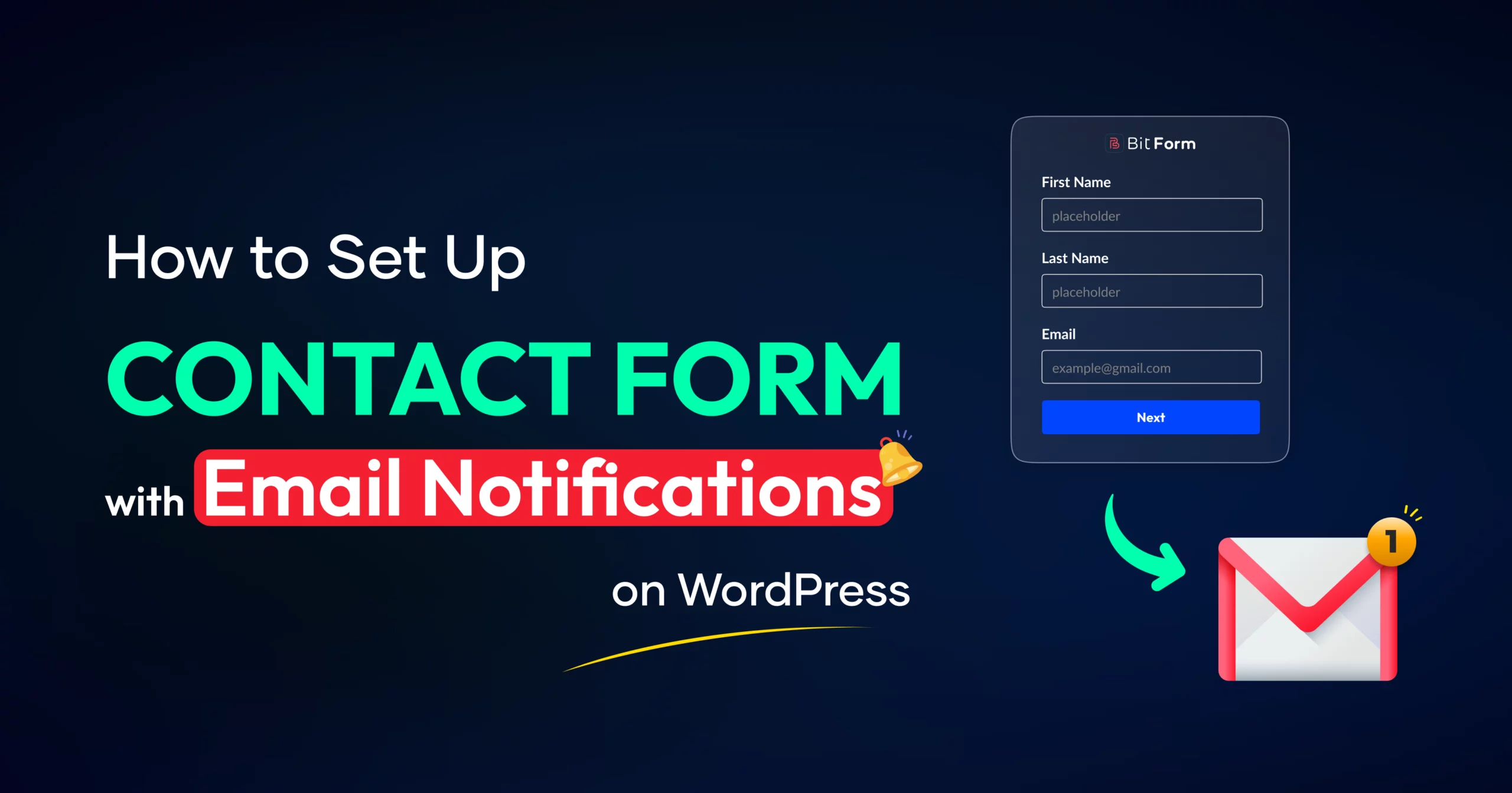 Einrichten eines Kontaktformulars mit E-Mail-Benachrichtigung