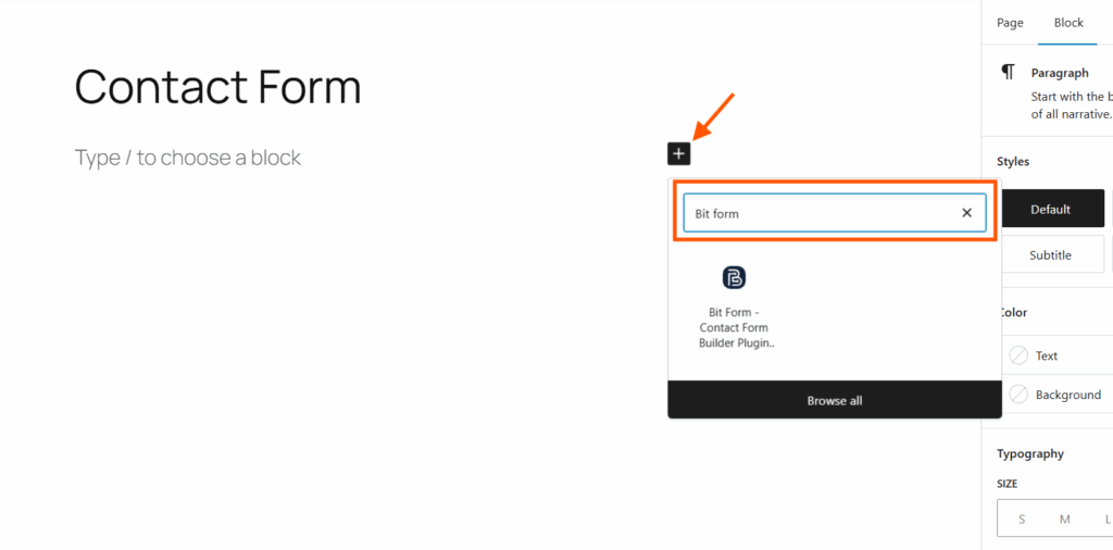 Einfügen eines Kontaktformulars in eine WordPress-Website mit Form Builder 