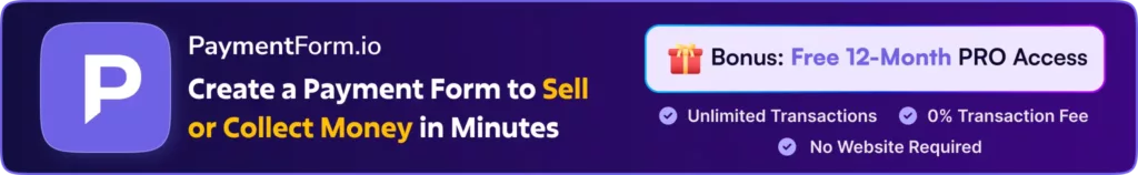 Build payment form for free with PaymentForm.io