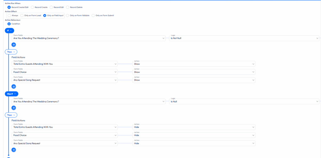 Bedingte Logik hinzufügen