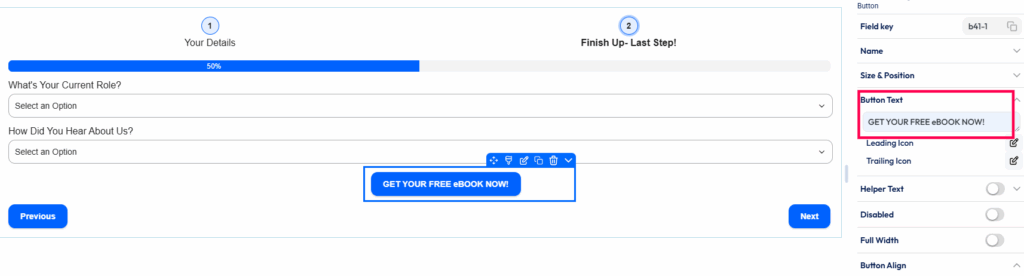 Schaltflächentext ändern 