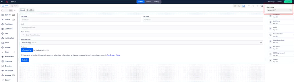 shortcode para publicar en wordpress
