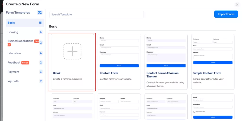 Bit-Formularvorlagen