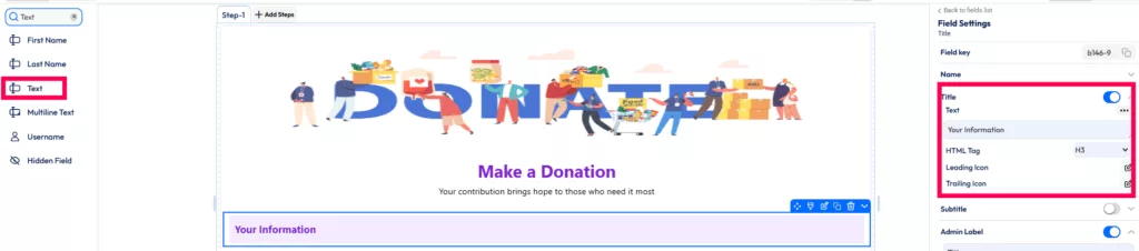 Textfeld hinzufügen