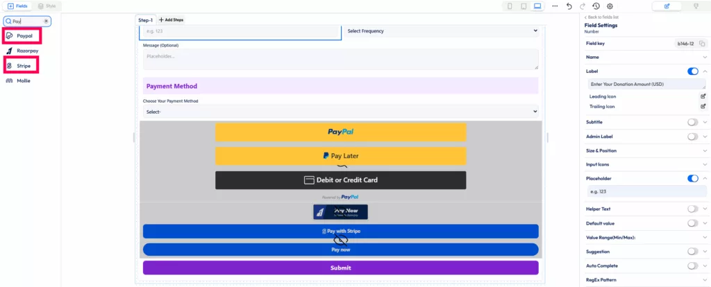 Zahlungsarten hinzufügen