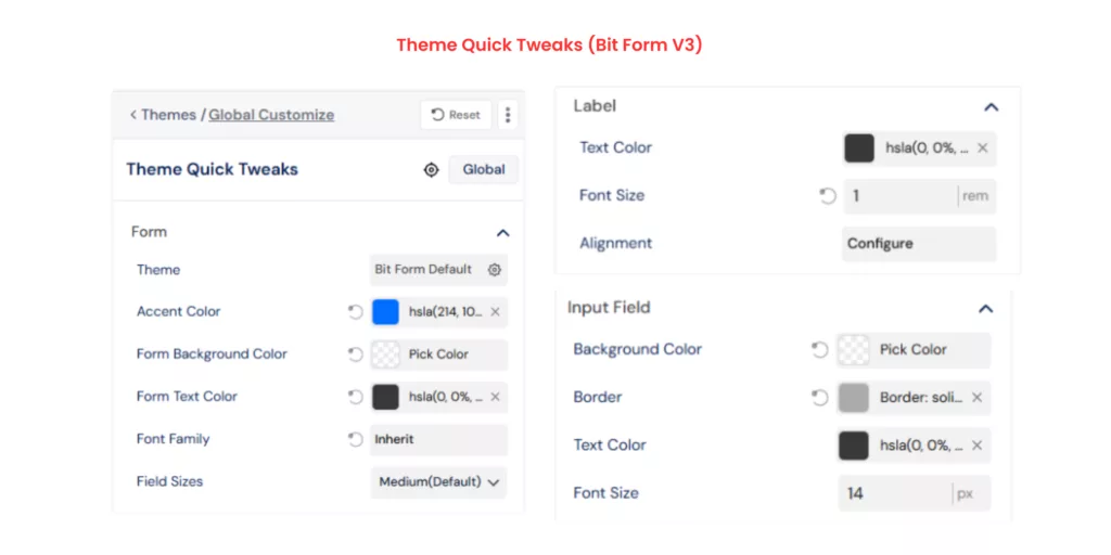 Theme Quick Tweaks (Bit Form V3)