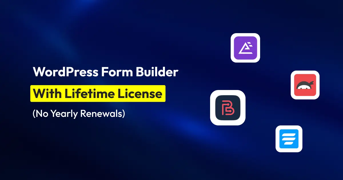 Best WordPress Form Builders with a Lifetime License (No Yearly Renewal)