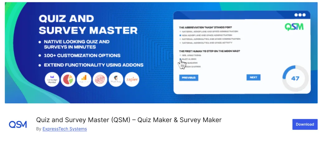Quiz and Survey Master QSM