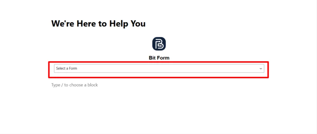 Blok Bit Form