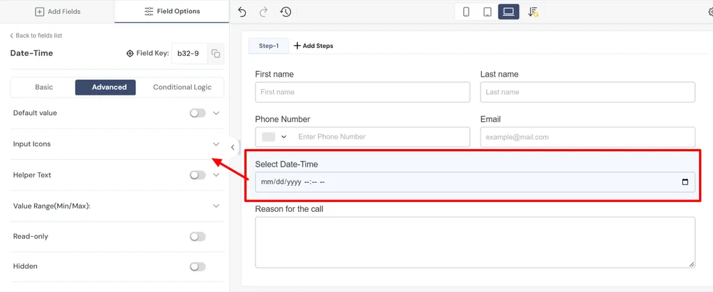 configure callback time settings