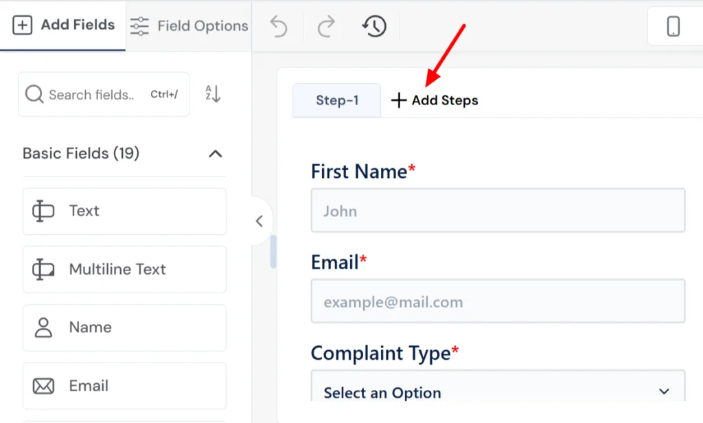 create multi-step forms with Bit Form